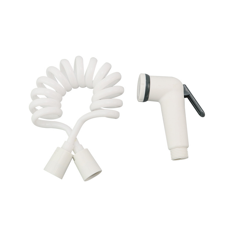Cross-border toilet spray gun set, one in and two out, bathroom, balcony, women's wash, flusher, small spray gun, toilet companion Item Picture