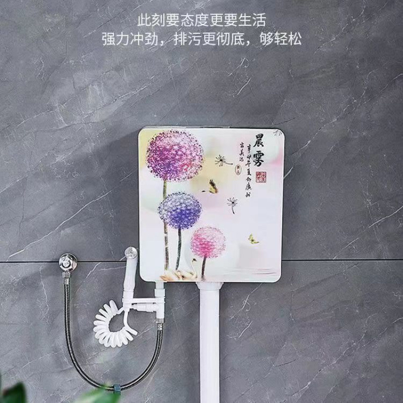 Ceramic pedal toilet flushing tank set, household squat toilet, squat toilet, anti-odor squat toilet Item Picture