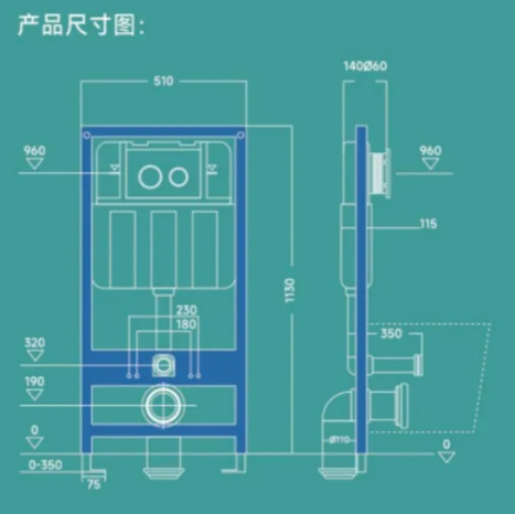 Our factory's new hidden plastic water tank, wall-mounted water tank, hanging toilet, toilet water tank and concealed water tank Application Scenario