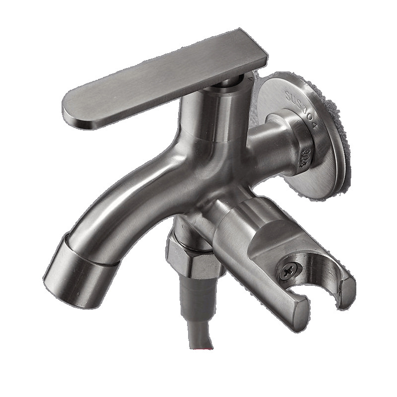 Toilet spray faucet, mop pool, one-in-two-out toilet and bathroom companion, multi-functional washing machine faucet factory Item Picture