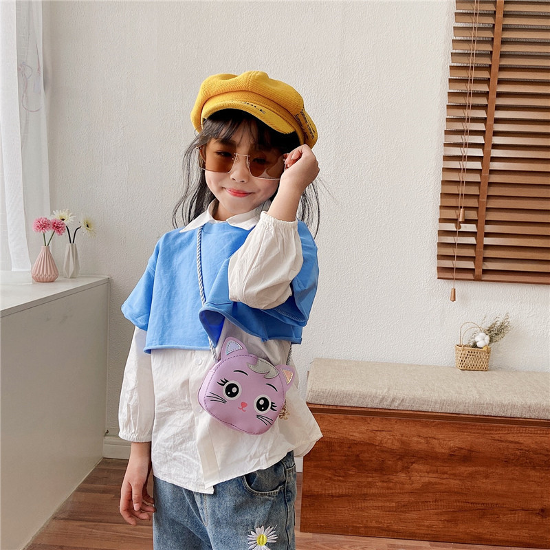 Mini trendy children's mini crossbody bag for girls and princesses, fashionable, cute and stylish small pocket money bag for babies details Picture