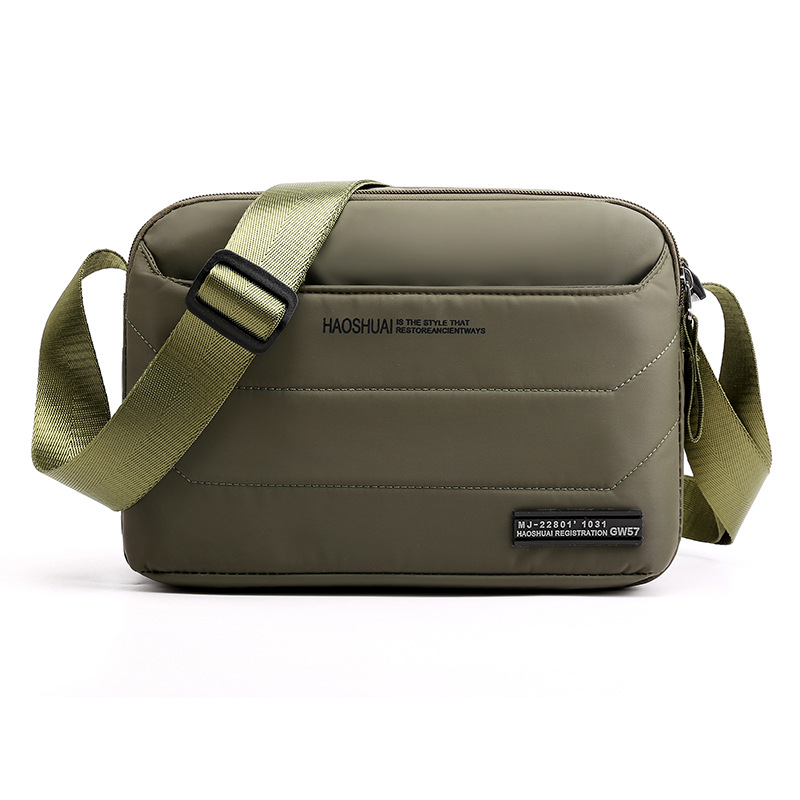 Factory direct sales of new men's single-shoulder bags, fashionable and casual men's bags, multi-functional nylon crossbody bags and sporty small bags Specification drawing