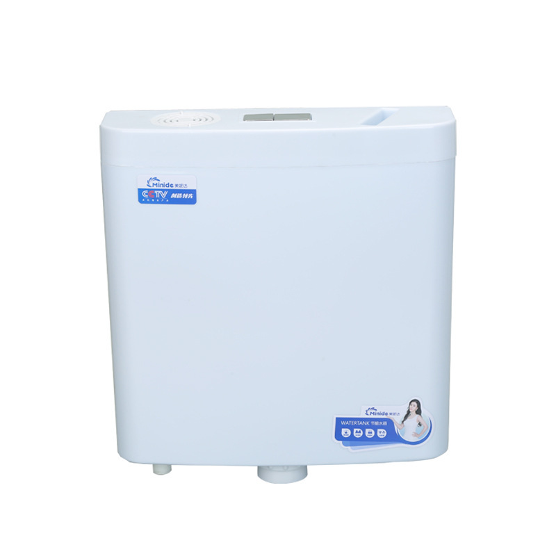Bathroom, household toilet, squat toilet, flushing tank, wall-mounted, large flushing force, thickened, no need for drilling, wall-mounted type Item Picture