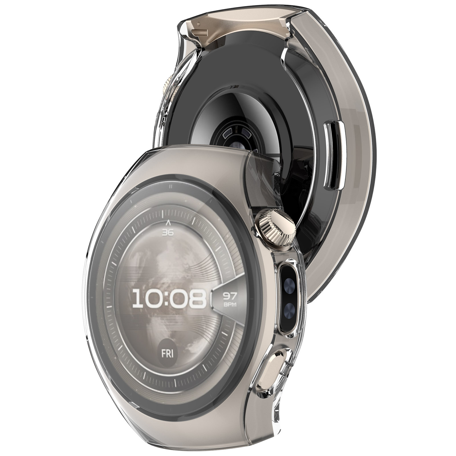 HUAWEI watch5 protective case tempered film HUAWEI watch5 all-inclusive TPU case film integrated watch case details Picture