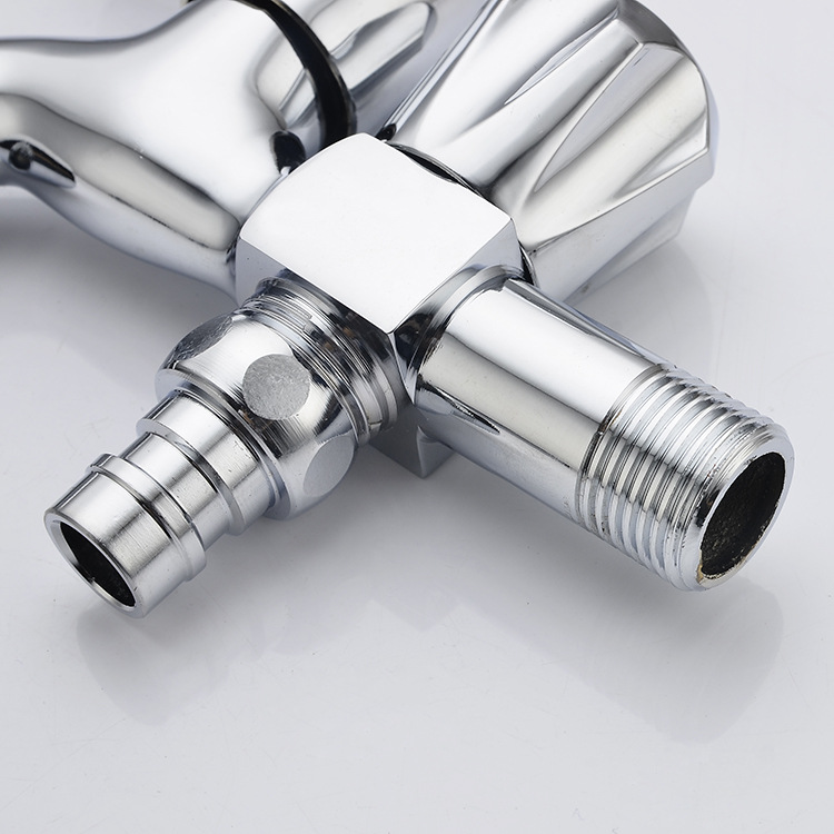 Copper faucet for dual use, one in and two out, household quick-opening washing machine faucet, 4-point manufacturer wholesale Application Scenario