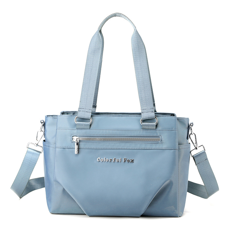 Colorful Fox's new large-capacity tote bag for women, Korean style fashionable and trendy single-shoulder bag, hand-held crossbody bag Item Picture