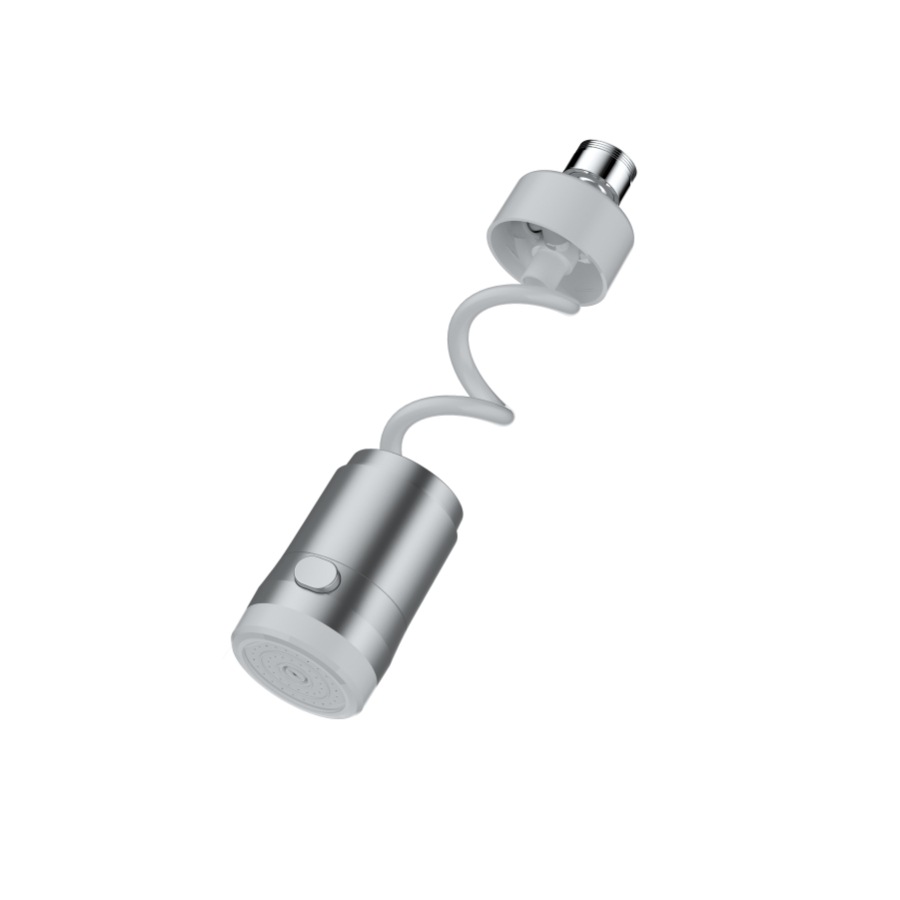 Patented upgraded metal pull-out gadget, three-speed faucet extender, pressure-increasing and splach-proof, suitable for kitchens and bathrooms Item Picture