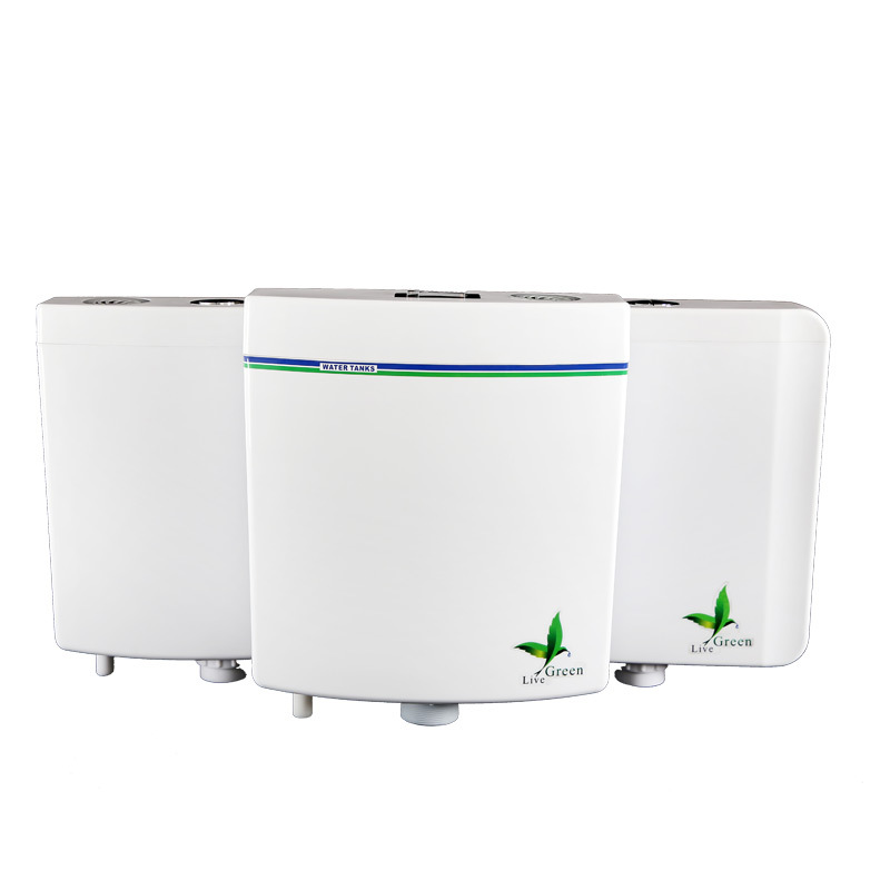 Wholesale toilet water tank, double-button wall-mounted squat toilet water tank, thickened scented silent water tank, high-pressure water tank Item Picture