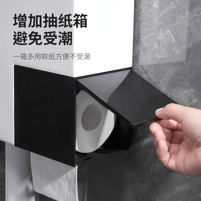 Household bathroom squat toilet water pump, energy-saving toilet water tank, large flushing force, thickened wall-mounted squat toilet water tank details Picture