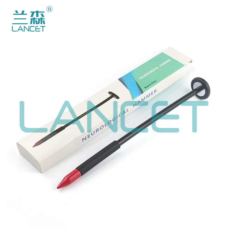 圆形头诊断锤神经锤全黑叩诊锤圆形诊断锤锌合金黑色圆头叩诊锤