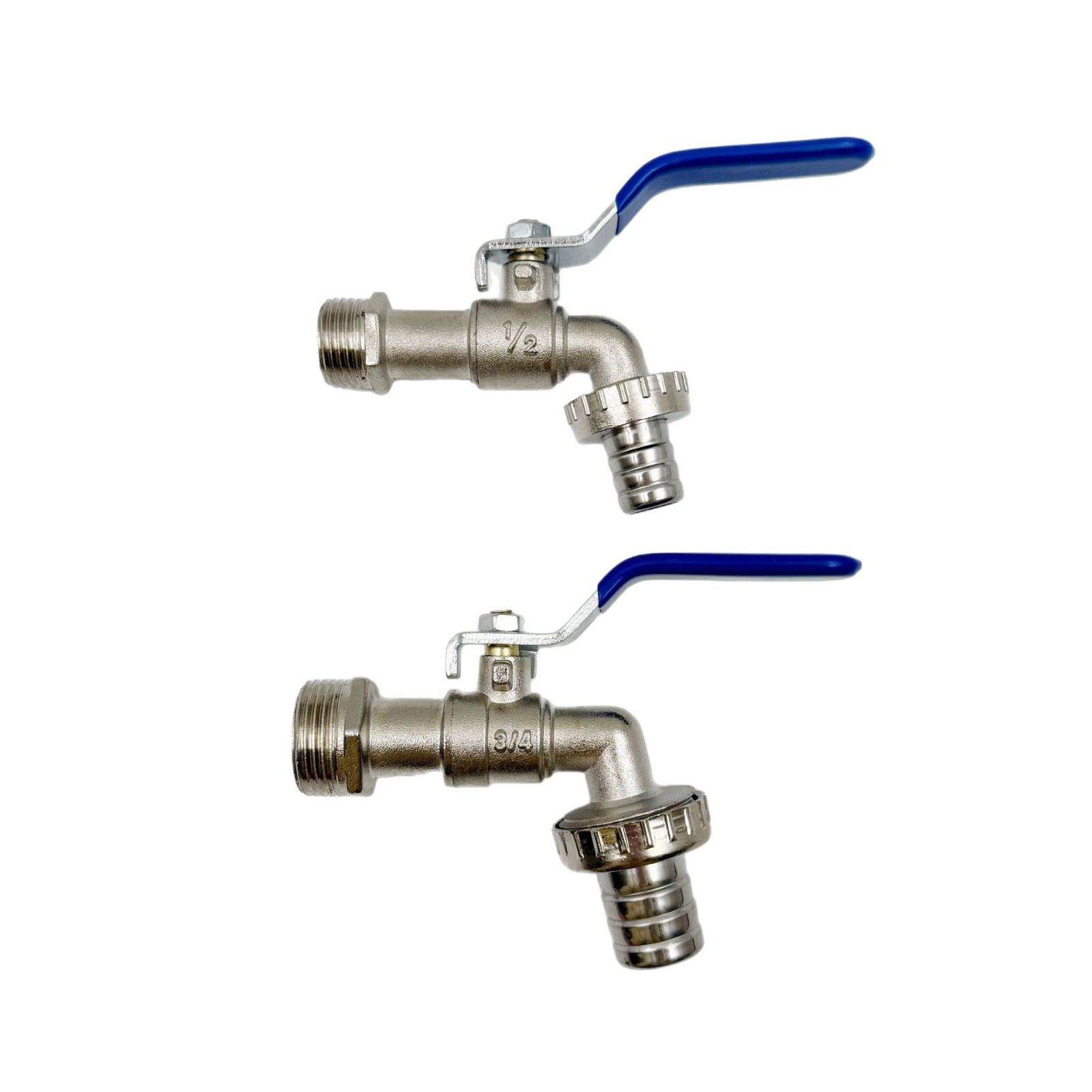 Cross-border 4/6 blue flat handle faucet with split faucet/pacifier zinc alloy faucet full figure