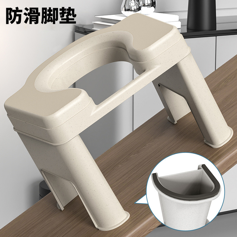 Children's squat toilets and toilet bowls have been replaced with toilet chairs. Pregnant women use toilet stools. Anti-slip, simple and thickened toilet stools for the elderly details Picture