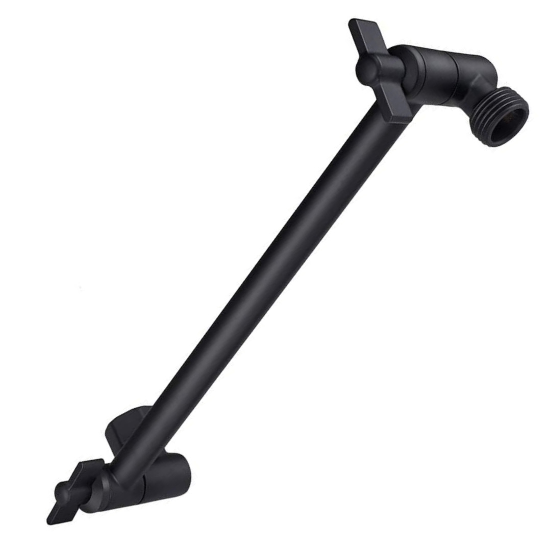Showerhead set, American-style showerhead top spray, adjustable adjustable elbow showerhead extension arm, 11-inch toothed extension rod Application Scenario