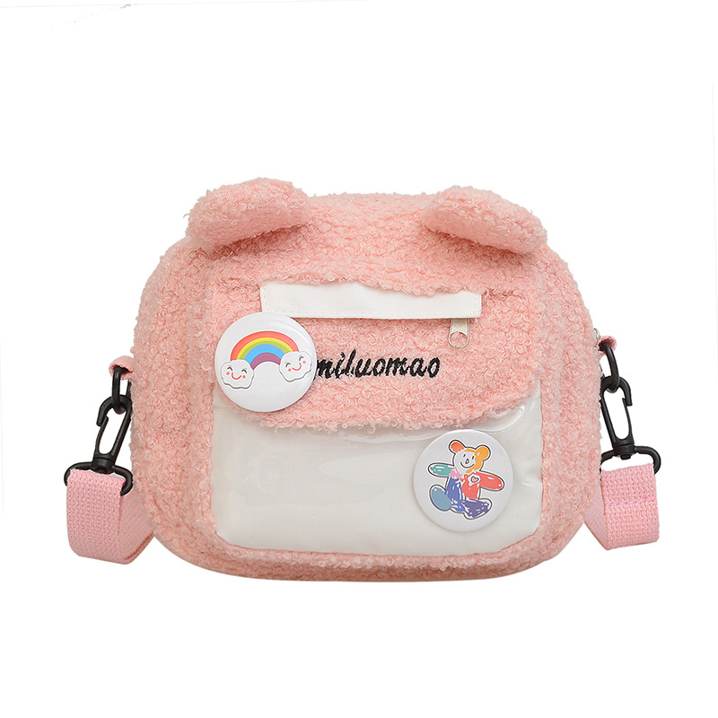 2022 Autumn and winter Edition Japanese cute plush bear bag, new Instagram cartoon student crossbody bag and single-shoulder bag Item Picture
