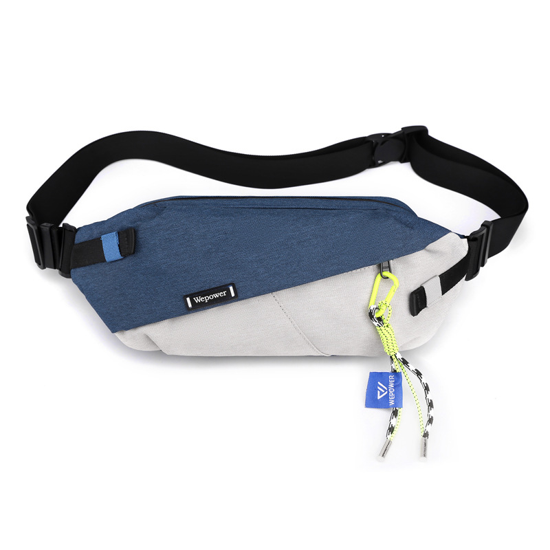 The new Hong Kong-style motorcycle color-blocked riding bag, outdoor travel waist bag, versatile mobile phone crossbody bag and commuting waist bag Item Picture