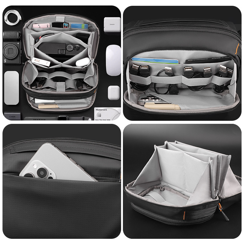 WEPOWER's new travel and travel bag, digital data cable storage bag, commuter portable single-shoulder crossbody bag details Picture