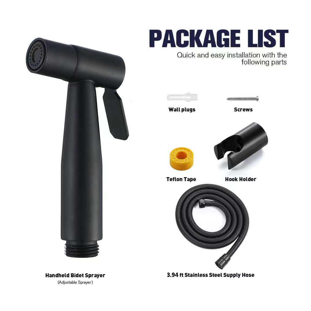 304 stainless steel toilet spray gun, toilet companion set, flushing nozzle, bidet, pressurized water gun, faucet Specification drawing