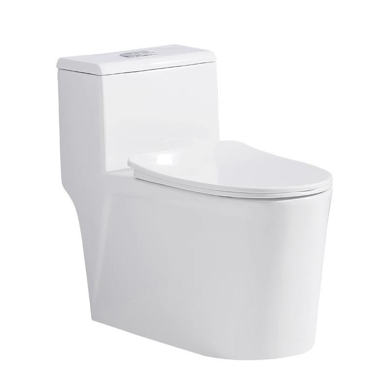 Silent and splash-proof toilet, large-diameter siphonic toilet for household use, hotel and apartment projects, wholesale toilet Item Picture