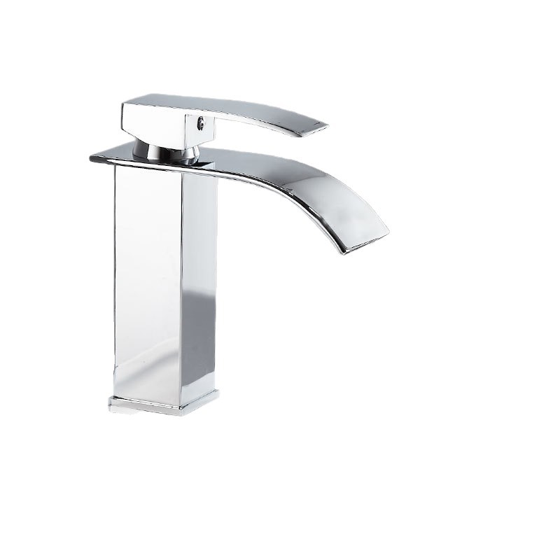 Cross-border waterfall hot and cold water faucet, American washbasin faucet, countertop basin, washbasin, bathroom cabinet Item Picture
