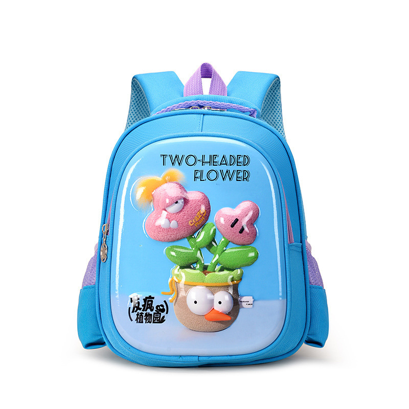 Cartoon hard-shell children's bags for boys and girls, cute and trendy double-shoulder bags for kindergarten children in both large and small classes Specification drawing