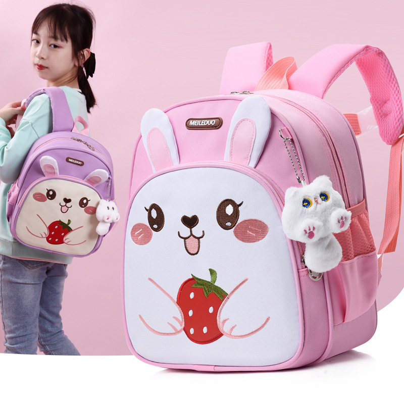 New boys' and girls' kindergarten schoolbag, engineering vehicle, children's anti-wandering and spine-protecting backpack, cute backpack full figure