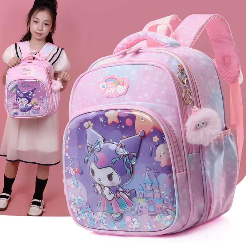 Children's schoolbags for boys and girls, primary school students from grades 1 to 3, kindergarten backpacks, cartoon cute, lightweight backpacks full figure
