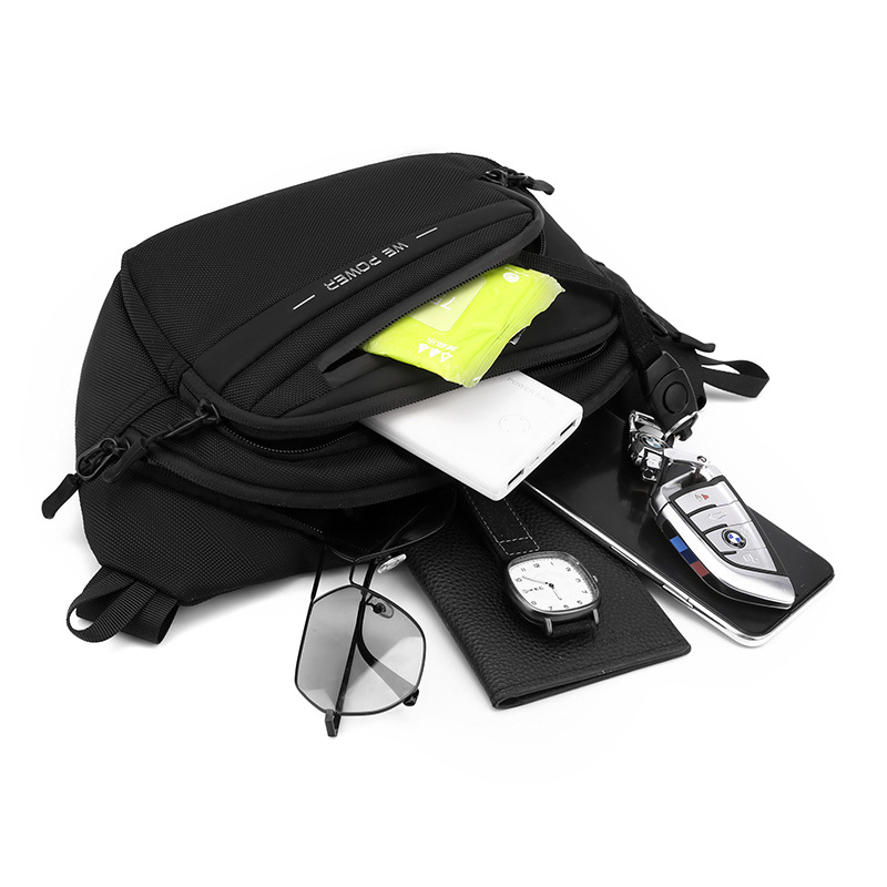 WEPOWER's new cross-border trendy waist bag for men, a simple and fashionable single-shoulder crossbody bag for commuting and outdoor use Application Scenario