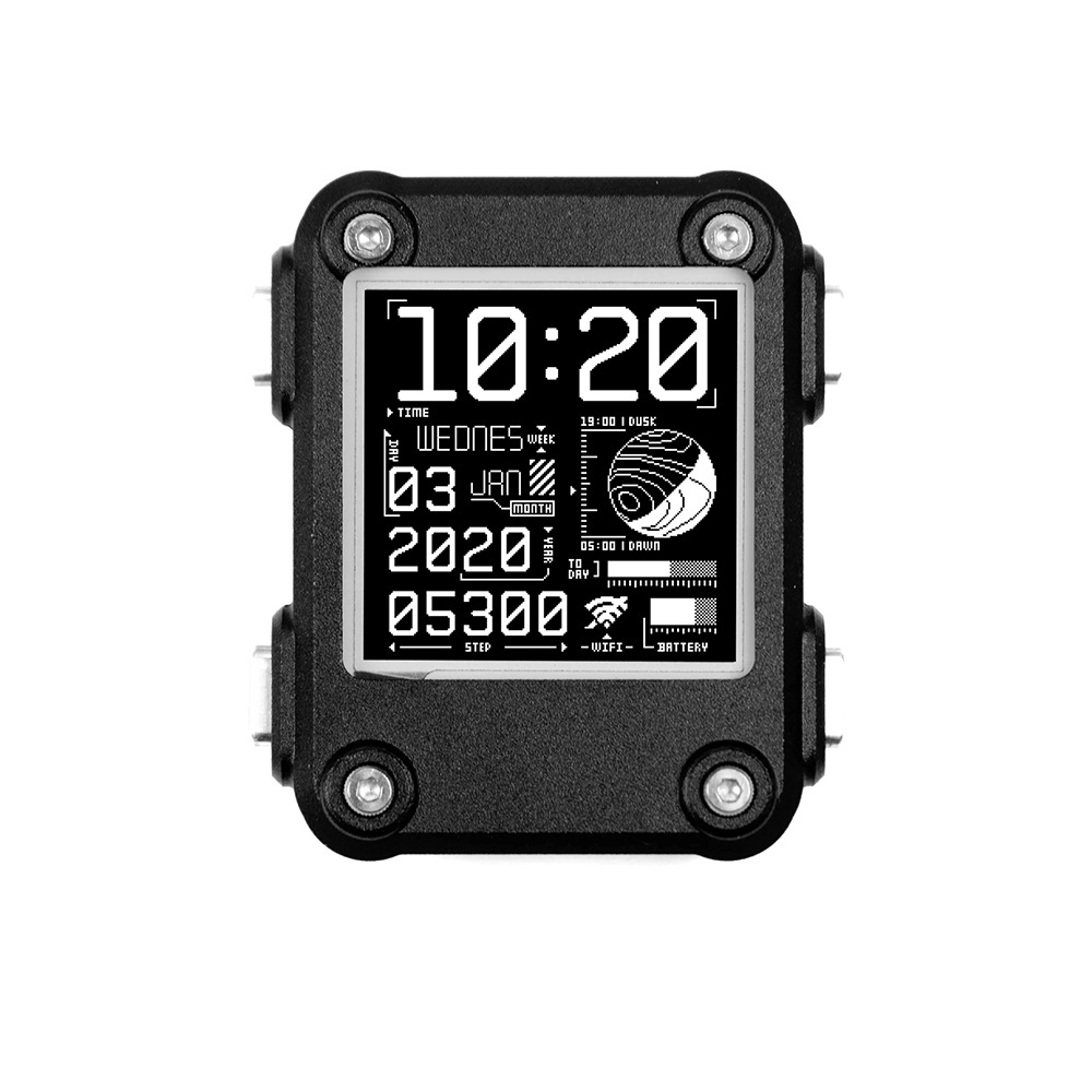 Watch 2.0PLUS ESP32 programmable open-source electronic watch smart wearable bracelet e-ink screen open source Specification drawing