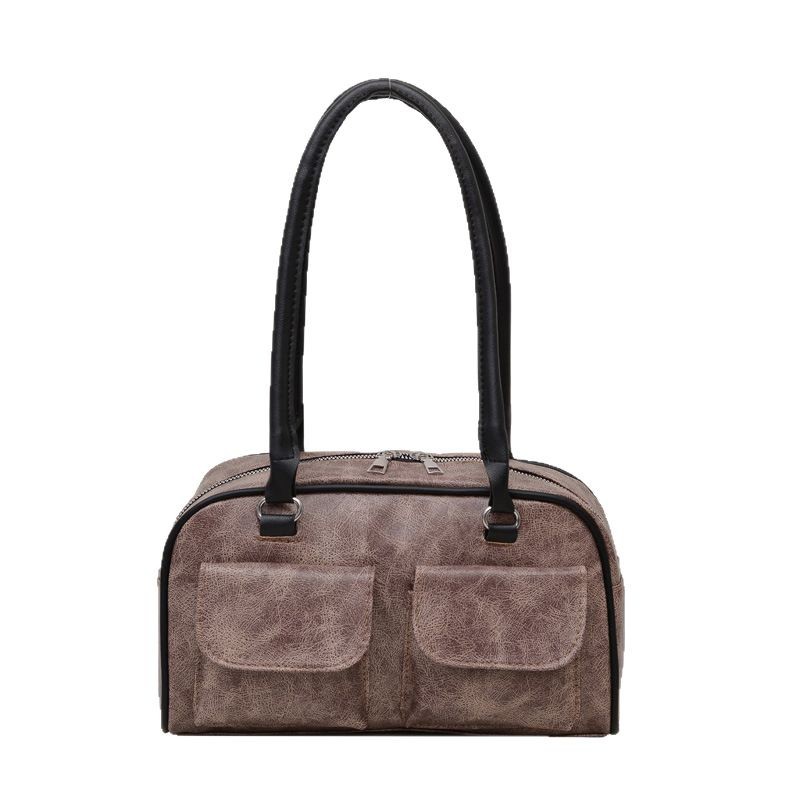 New large-capacity commuting single-shoulder bag, versatile texture, retro underarm bag, fashionable and stylish handbag, cross-border wholesale Item Picture