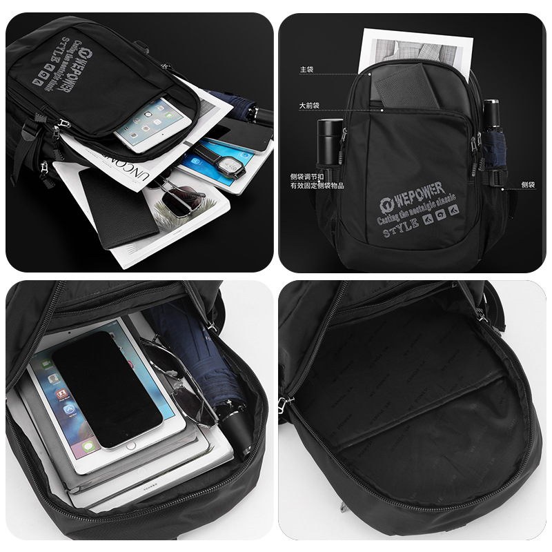 WEPOWER's new large-capacity men's backpack is a commuting, outdoor and casual backpack for junior high school and college students Application Scenario
