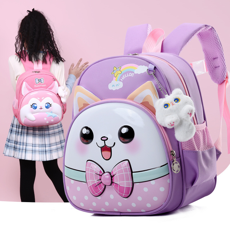 Children's schoolbags, hard-shell schoolbags for small and middle classes in kindergartens, cartoon backpacks for boys and girls aged 3-6, and backpacks for preschool classes details Picture