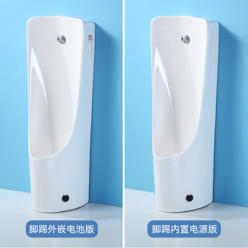 Men's urinal floor-standing wall-mounted integrated fully automatic sensor ceramic urinal, household urinal urinal Application Scenario