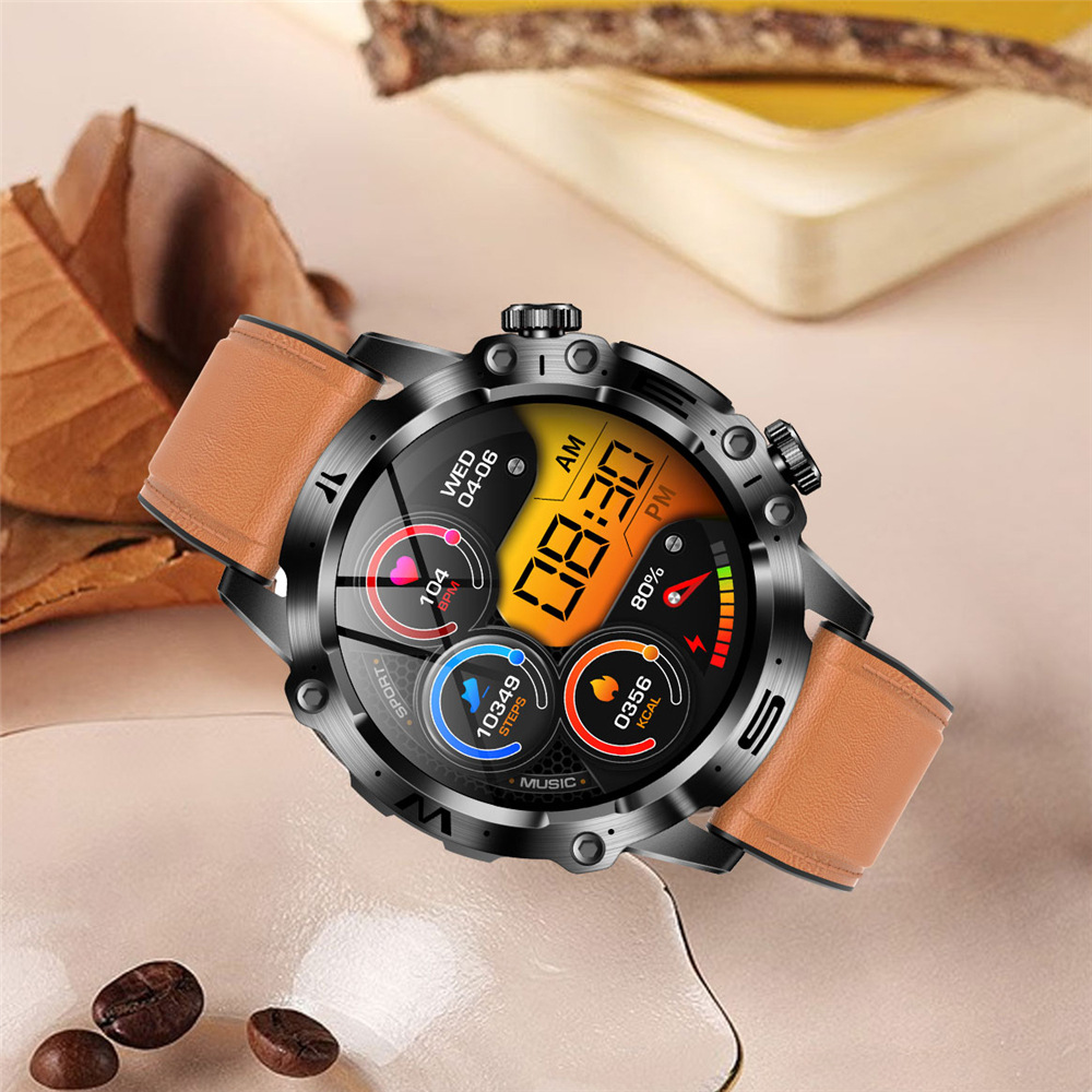 2024 Cross-border New ET482 smartwatch AMOLDE high-definition non-invasive blood glucose, body temperature and blood pressure Outdoor Sports Application Scenario