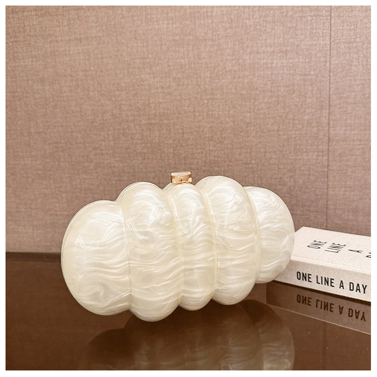 Cross-border foreign trade ladies' new pressed bag acrylic bag, dinner bag, single-shoulder crossbody, wedding banquet, hand-held chain bag Specification drawing