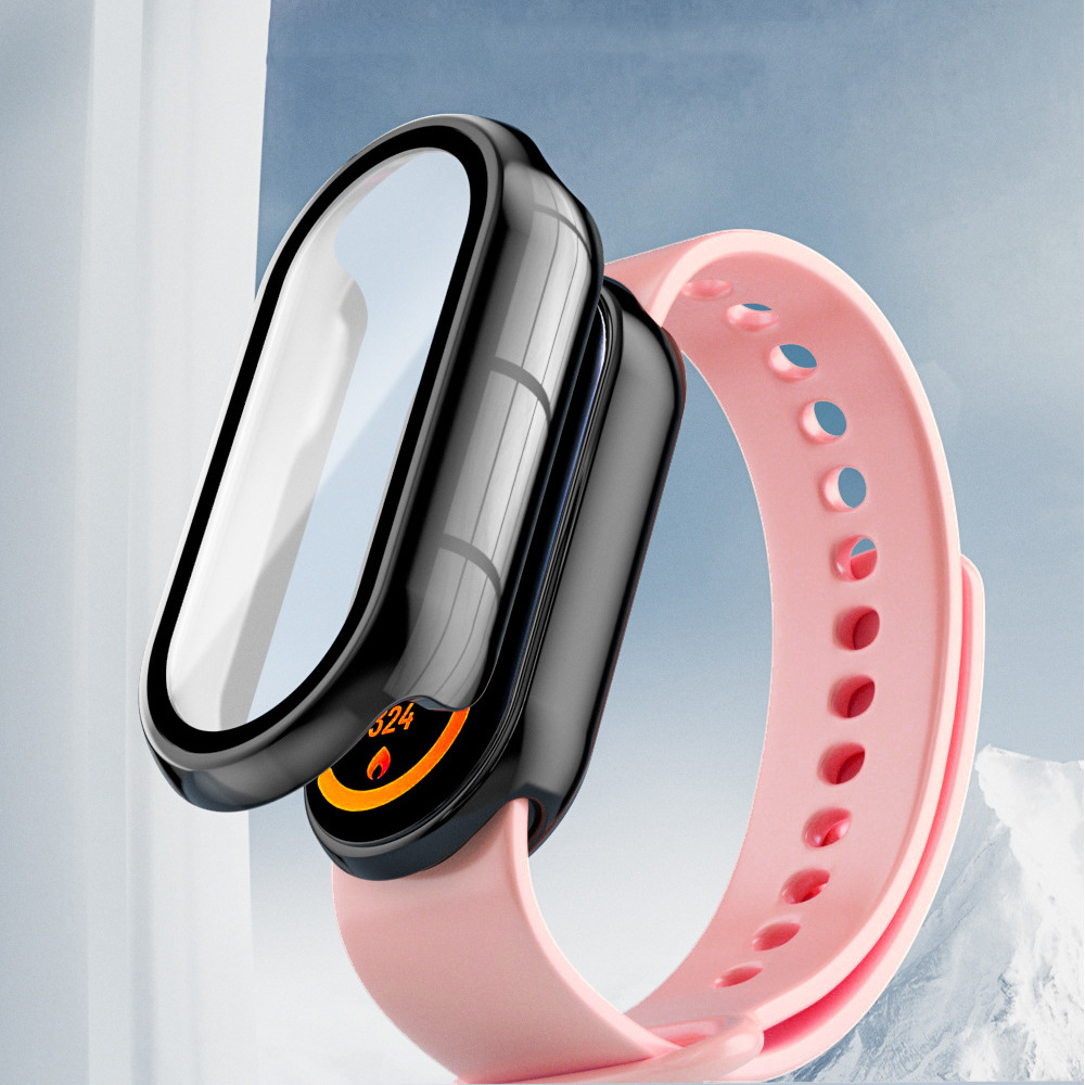 Suitable for Xiaomi 10/9 smart band 8/9 Pro case, Xiaomi 10 protective case, PC integrated case, tempered film watch case Application Scenario