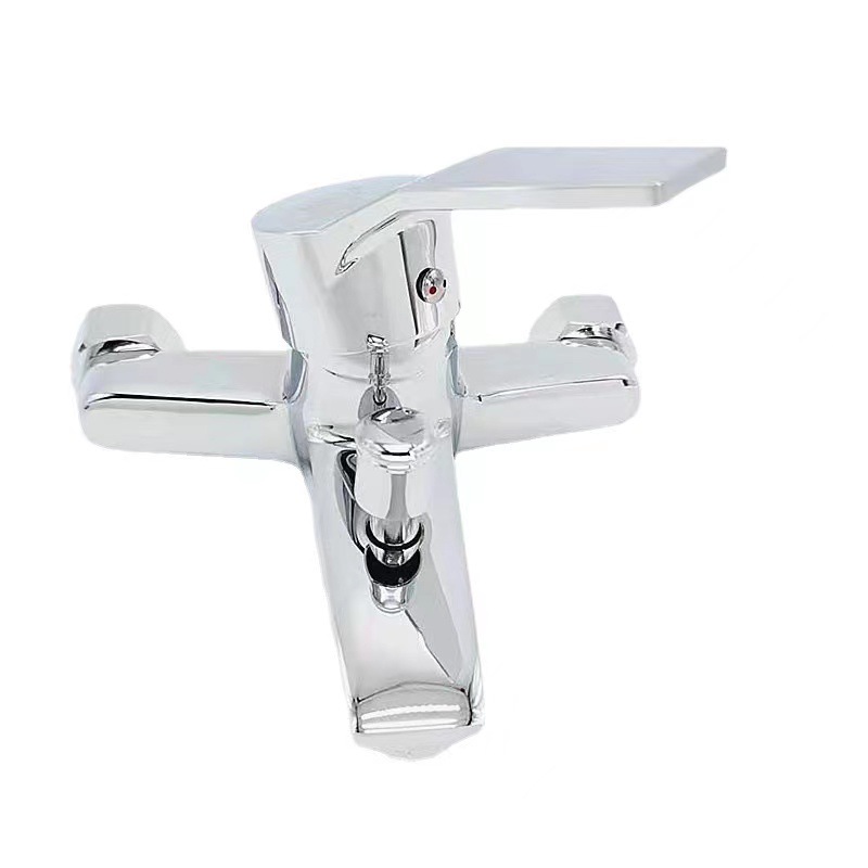 Zinc alloy shower three-in-one faucet, IELTS three-in-one bathtub shower mixing valve three-in-one faucet, shower faucet details Picture