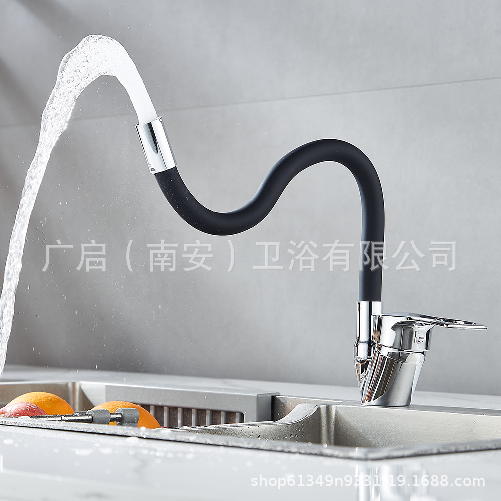 Cross-border Russian bestseller universal kitchen hot and cold water faucet, household sink, rotatable sink, anti-splash faucet details Picture
