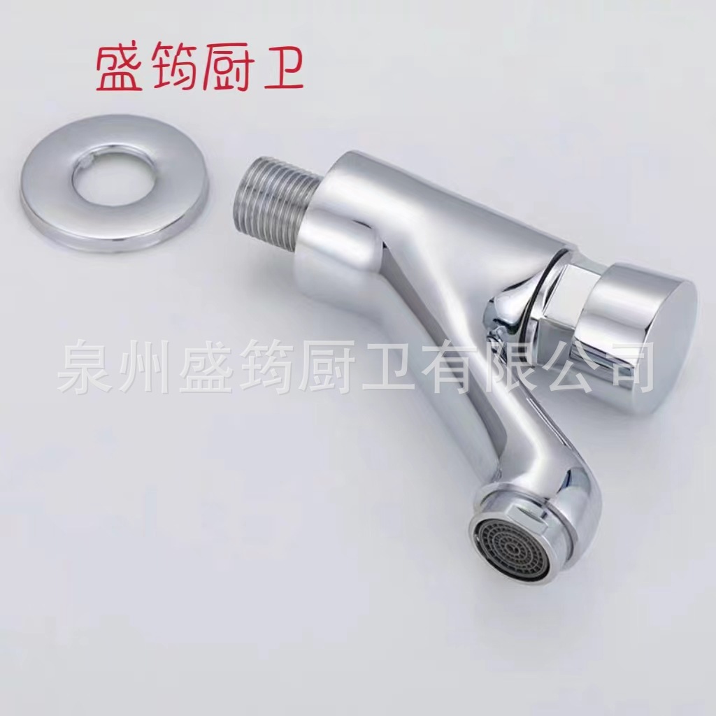 In public places, there are delayed faucet press type faucets for washbasins. Press the delayed faucet press for washbasin faucets details Picture