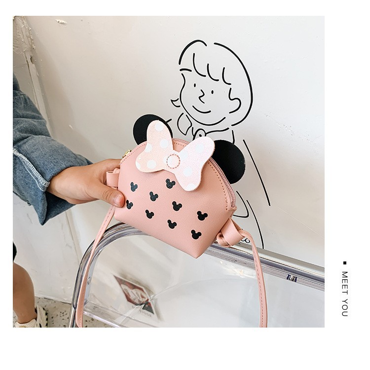 Cute women's bag 2025 New Korean style personalized trendy cartoon fashion bag, cute single-shoulder crossbody children's bag details Picture