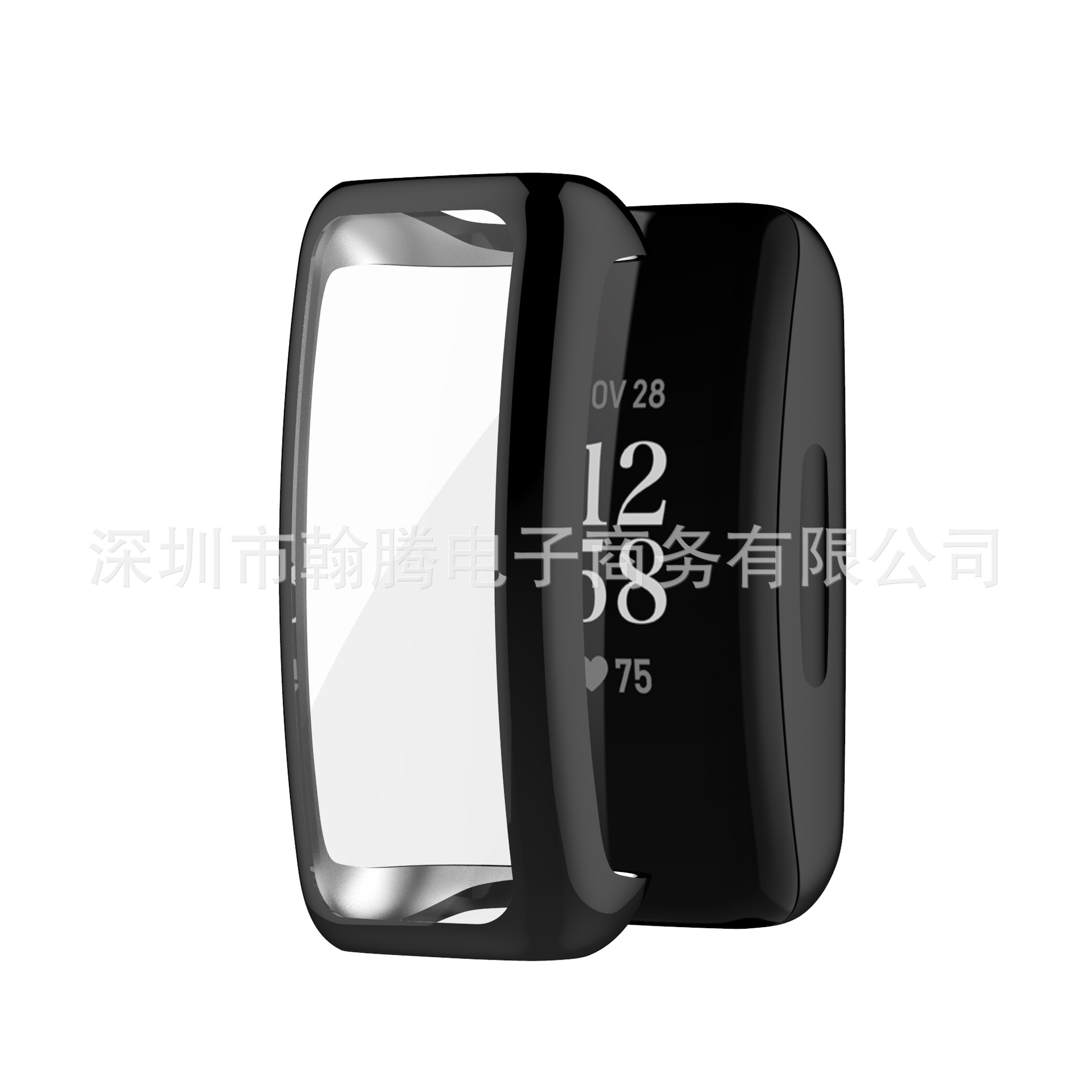 Suitable for Fitbit inspire2 watch case, smart watch case, inspire2 electroplated TPU all-inclusive case Specification drawing