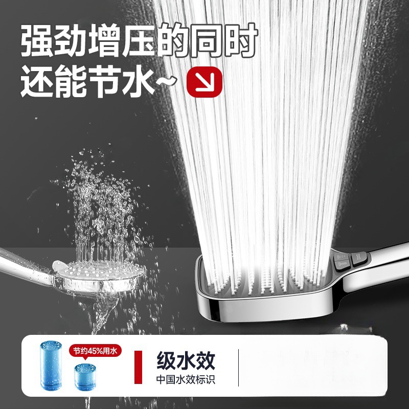 American cross-border 8-function pressurized hand spray, label, new special calendar showerhead, super powerful shower head Application Scenario
