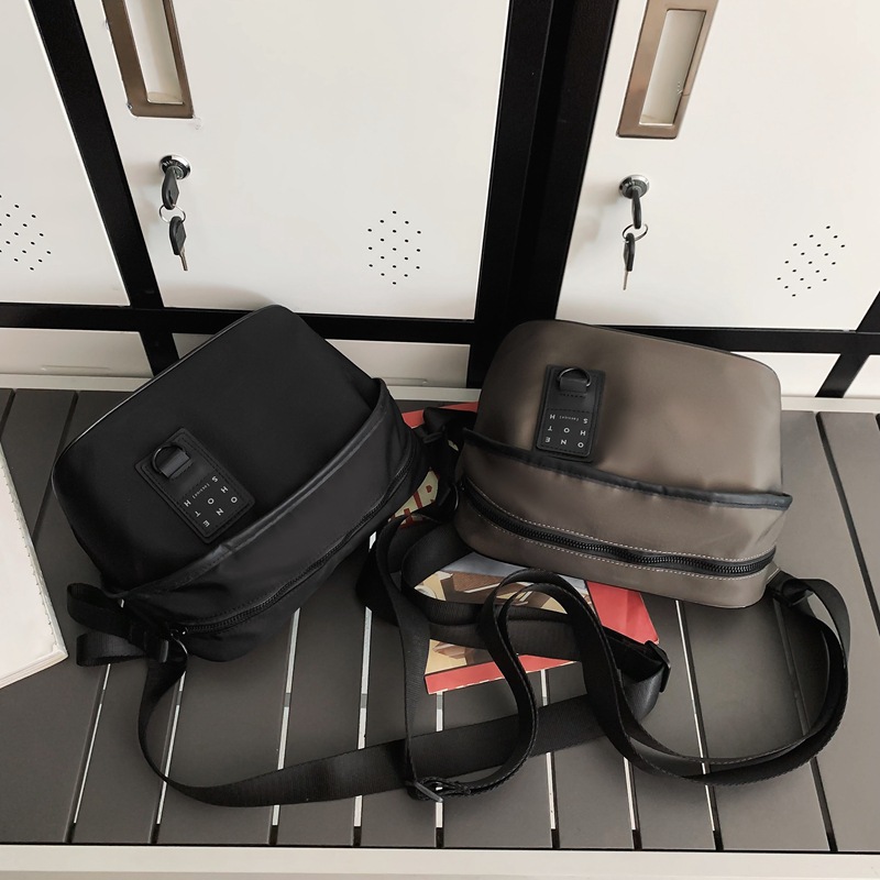 WEPOWER's new men's fashion crossbody bag, trendy casual and fashionable single-shoulder bag, mobile phone and commuting bag Specification drawing