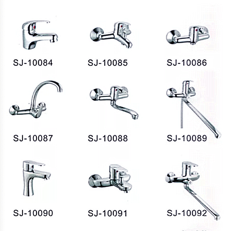 The original manufacturer of the concealed two-hole Qiao Ding mixed water kitchen faucet, wall-mounted concealed cold and hot sink faucet details Picture