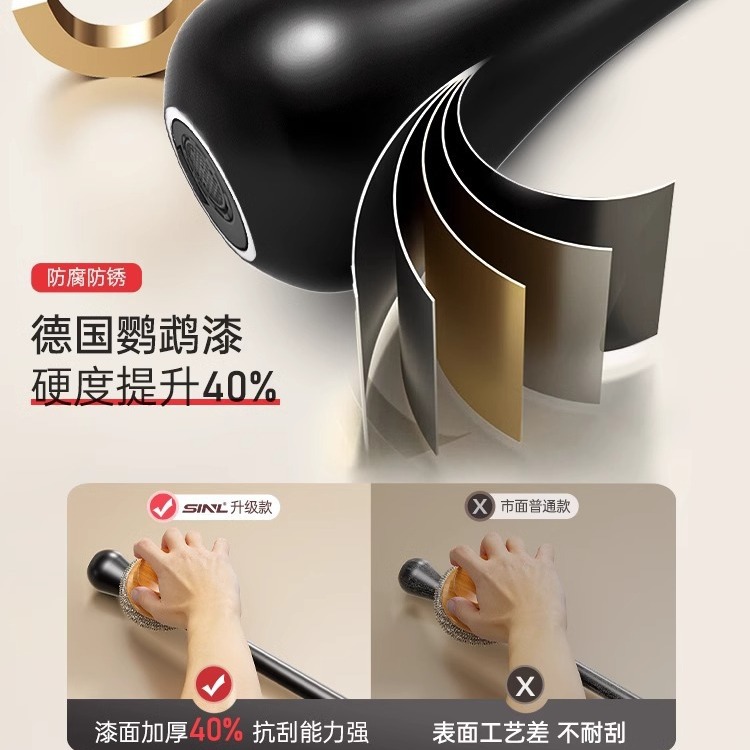 Bathroom cross-border water drop invisible faucet, ceiling suspended countertop basin faucet, pre-embedded all-copper washbasin faucet Specification drawing