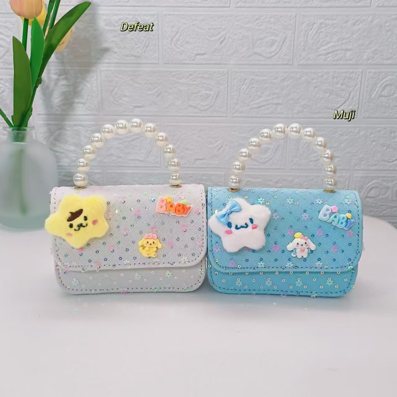 Children's bag, pearl handbag, Melody Kuromi Princess bag, little girl's loose change accessory bag, crossbody chain bag Application Scenario