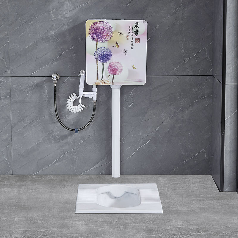 Household ceramic squat toilet, flushing tank, complete set of bathroom toilet, toilet bowl, squat toilet, anti-odor toilet bowl Application Scenario