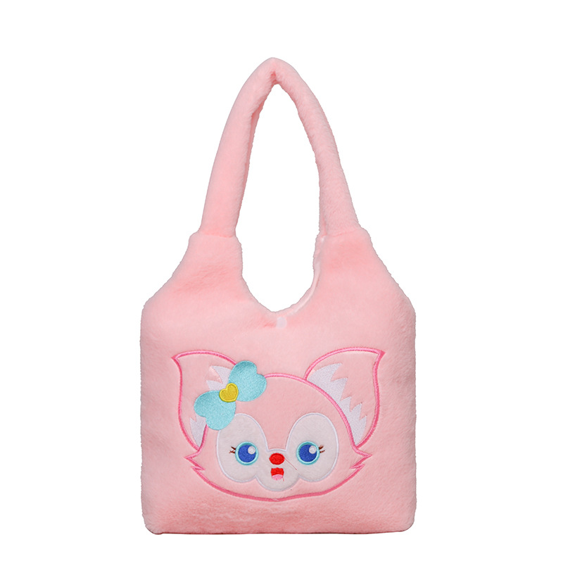 Wholesale of cute cartoon plush handbags for women in Spring 2023, fashionable and girlish Korean style large-capacity handbags Item Picture
