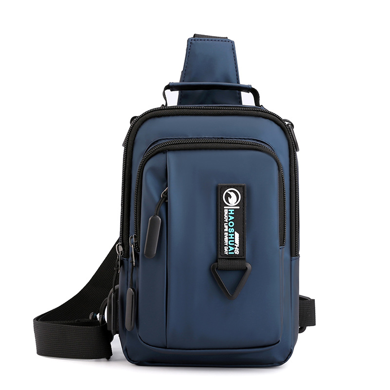 Cross-border exclusive new men's chest bag, fashionable single-shoulder crossbody bag, multi-functional waterproof chest bag, outdoor travel backpack Application Scenario