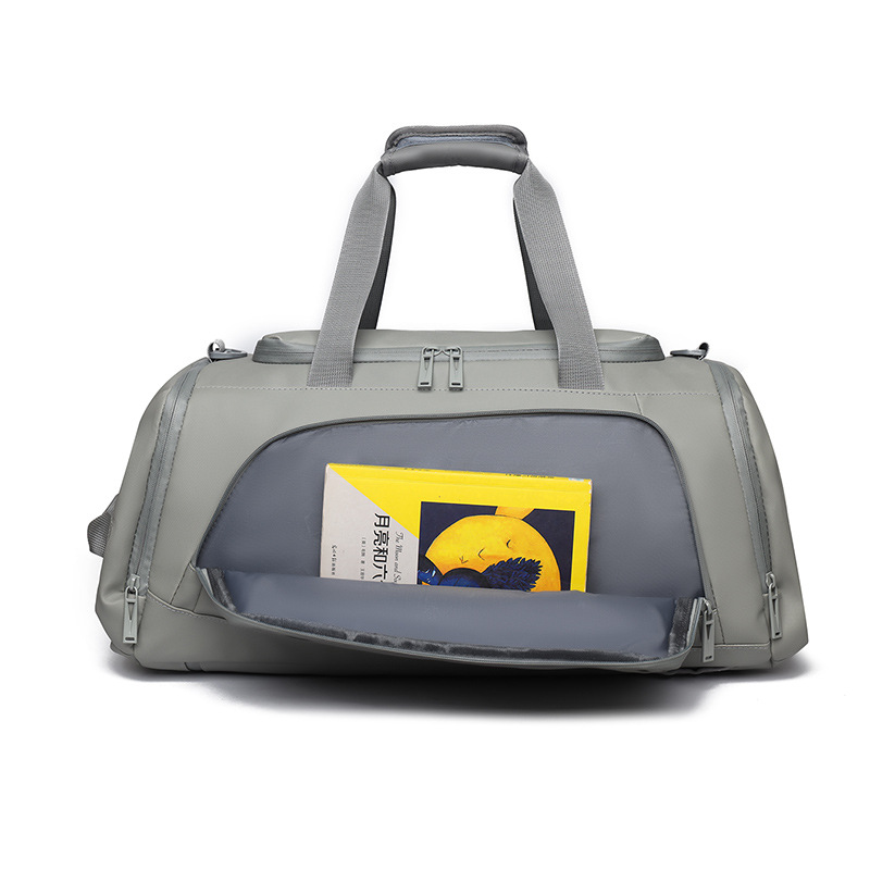 Men's large-capacity waterproof backpack with dry and wet sports separation, swimming and fitness storage, hand-held luggage bag details Picture