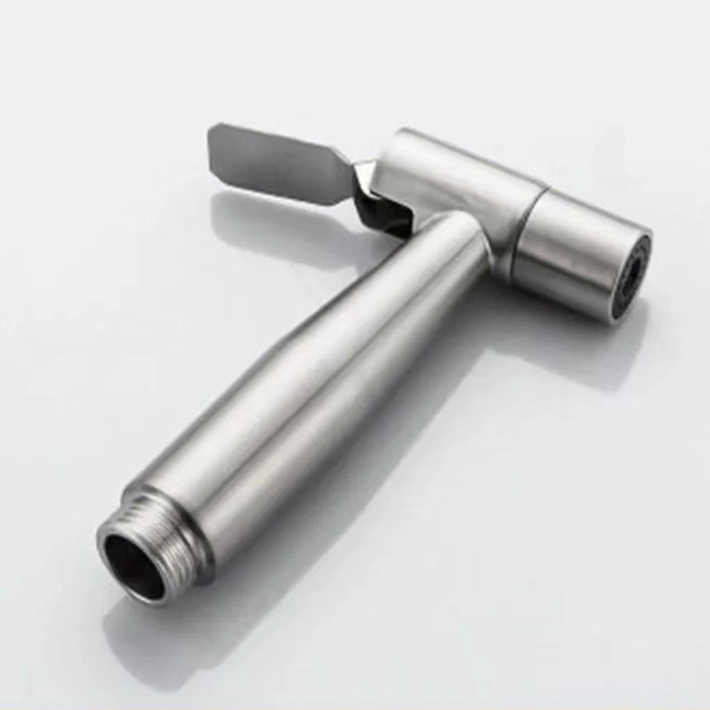 304 stainless steel pressureless spray gun, pressurized high-pressure bidet set, toilet companion, handheld pull-out nozzle full figure